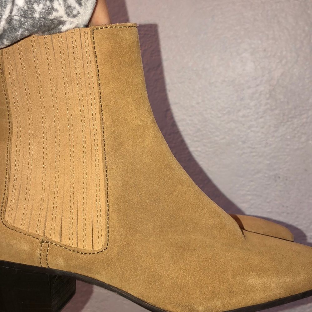 ZARA suede ankle boots